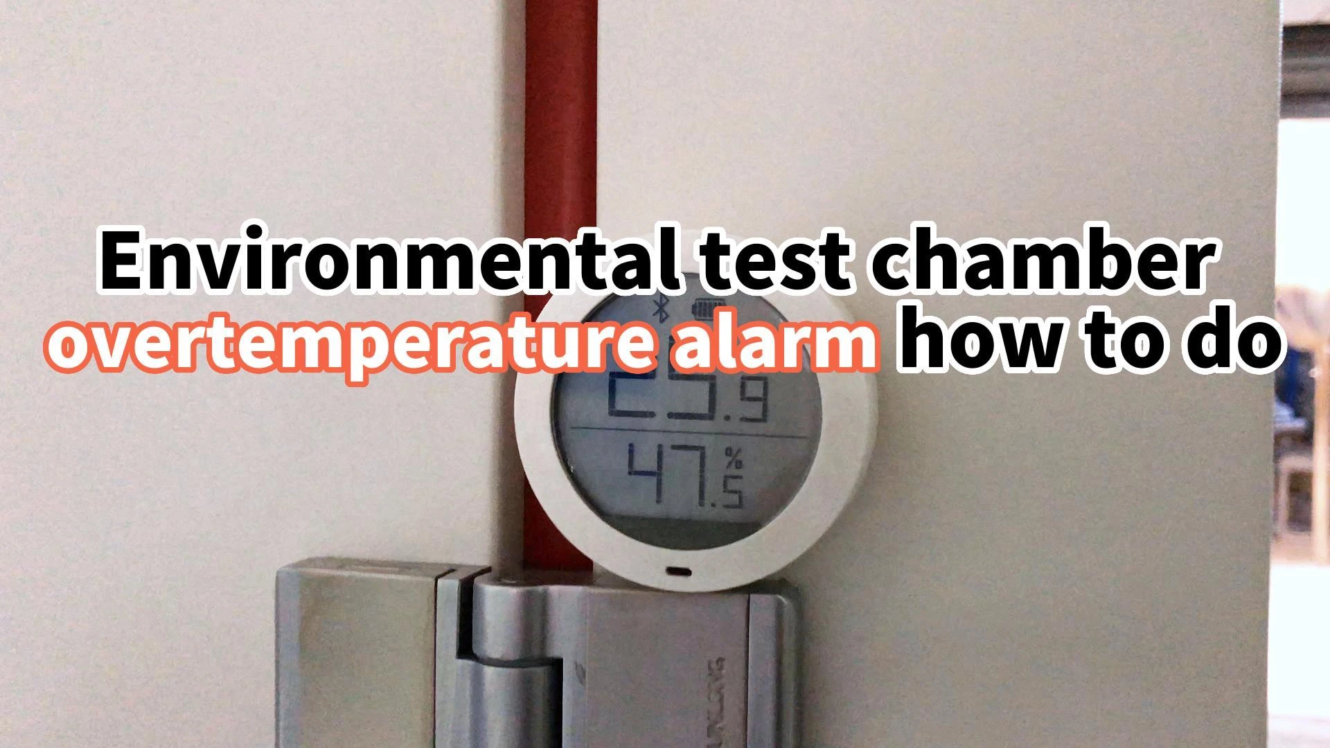 What should I do if there is an over-temperature alarm in the constant temperature and humidity test chamber